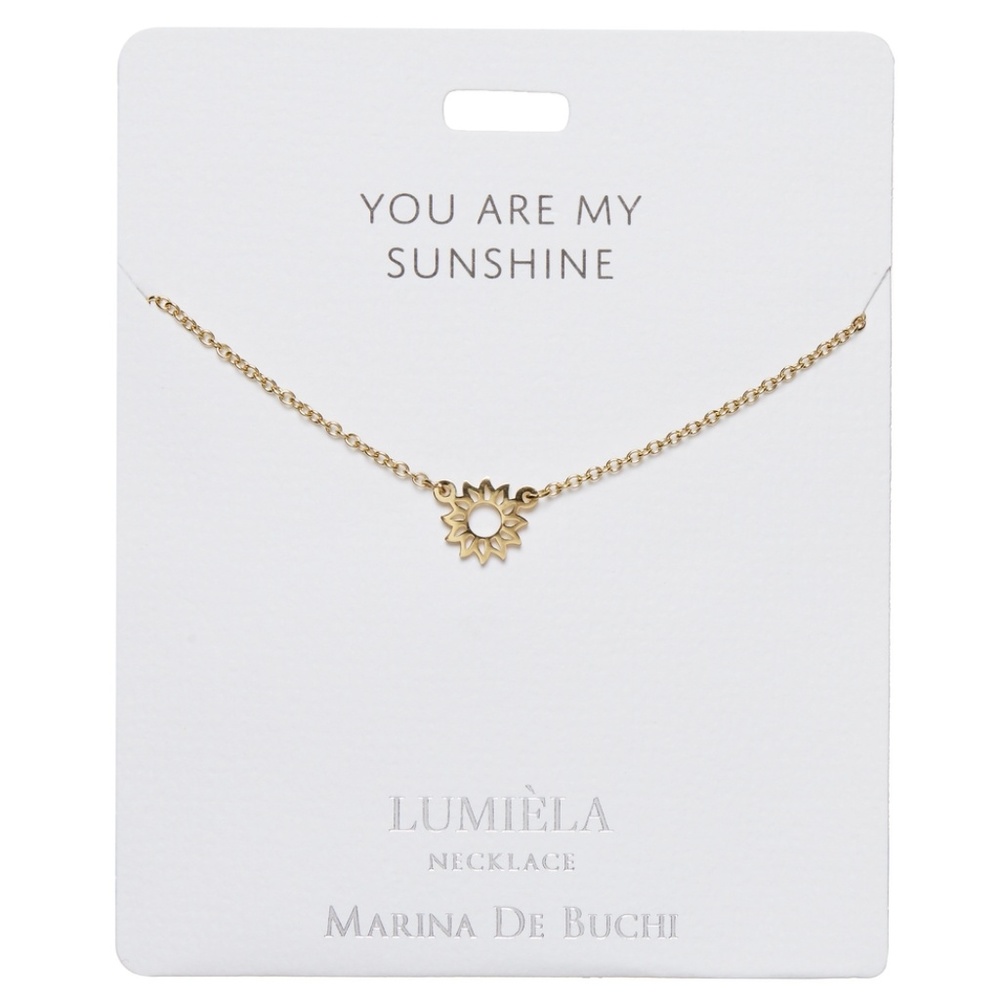 'You Are My Sunshine' Gold Plated necklace